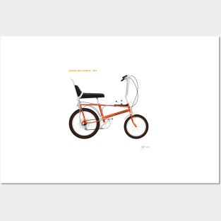 Classic Raleigh Chopper Mk1 10 Speed in Brilliant Orange Posters and Art